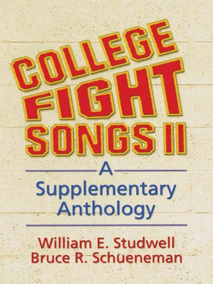 cover image of College Fight Songs II